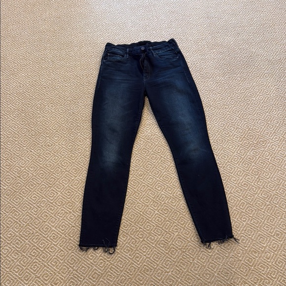 MOTHER Dark Blue Skinny Jeans - Picture 1 of 3